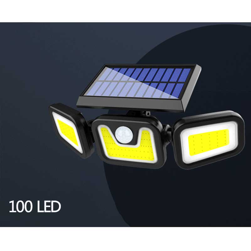 Lampe solaire jardin Triple Bloc LED 360°