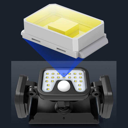 Lampe solaire jardin Triple Bloc LED 360°