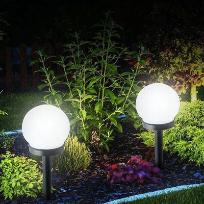 Boule solaire jardin Blanche White Ball (8 PCS)