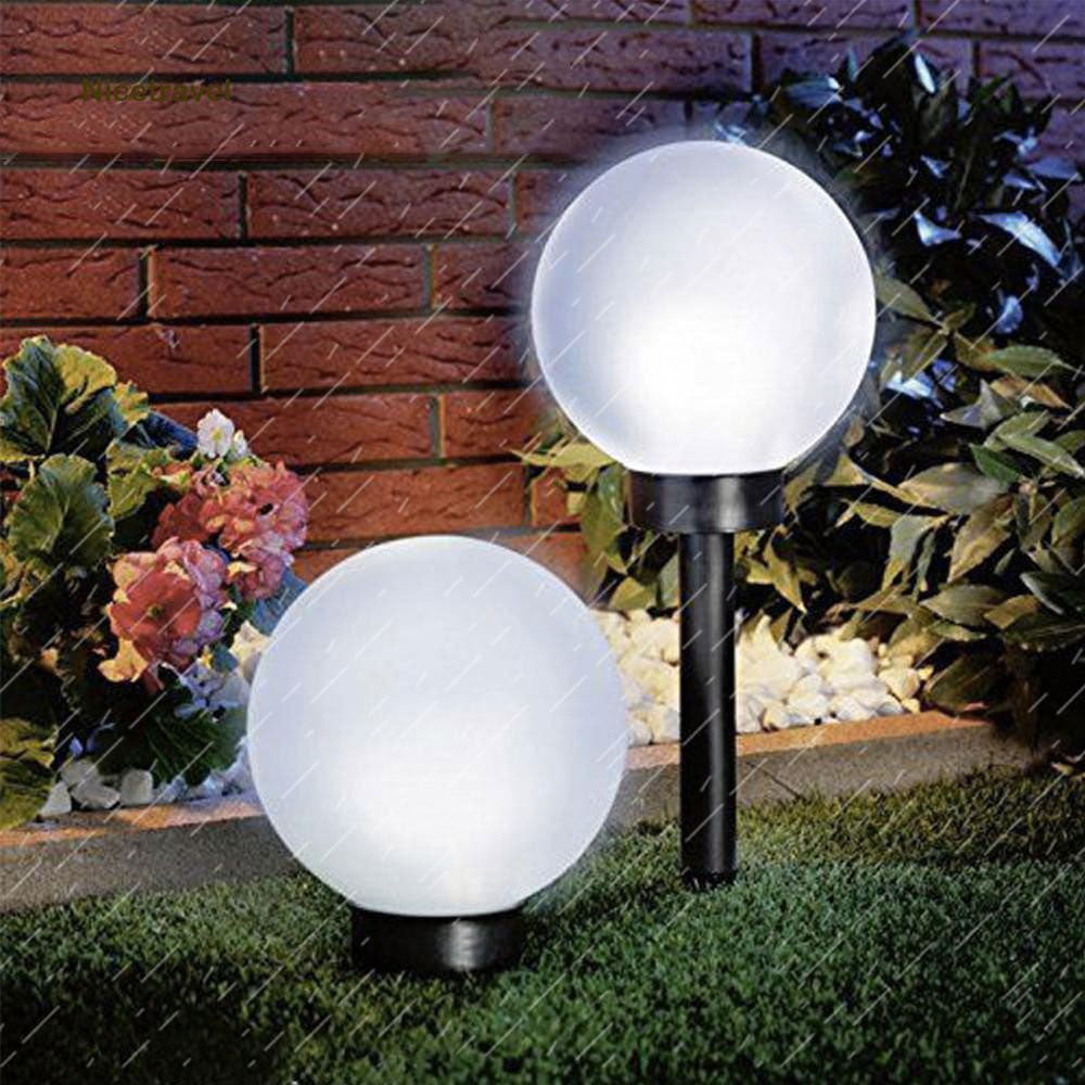 Boule solaire jardin Blanche White Ball (8 PCS)