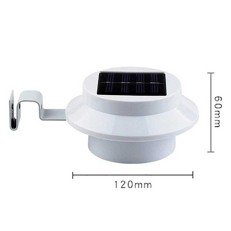 Lampe solaire jardin Ronde (Noire/Blanc)