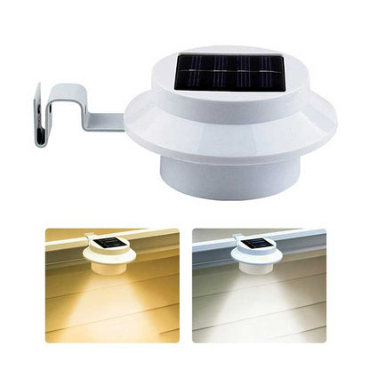 Lampe solaire jardin Ronde Blanc (4pcs)