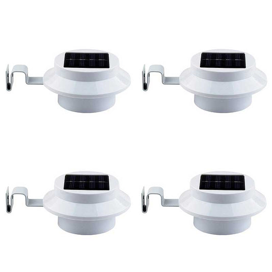 Lampe solaire jardin Ronde Blanc (4pcs)