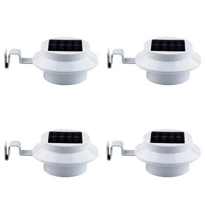 Lampe solaire jardin Ronde Blanc (4pcs)