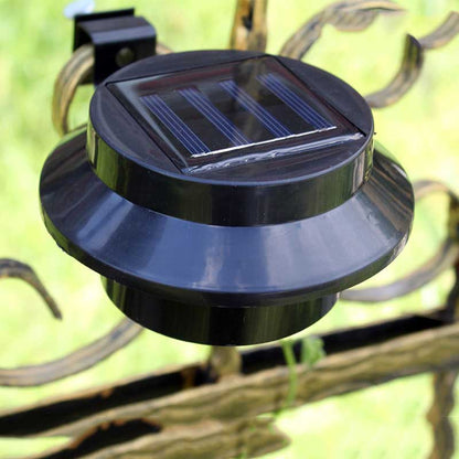 Lampe solaire jardin Ronde (Noire/Blanc)