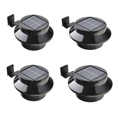 Lampe solaire jardin Ronde Noire (4pcs)