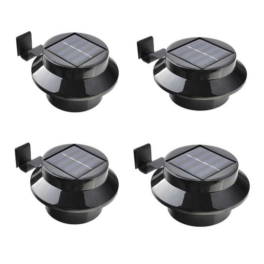 Lampe solaire jardin Ronde Noire (4pcs)