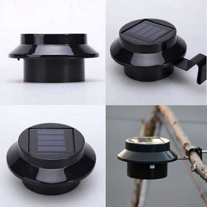 Lampe solaire jardin Ronde Noire (4pcs)