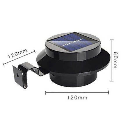 Lampe solaire jardin Ronde (Noire/Blanc)