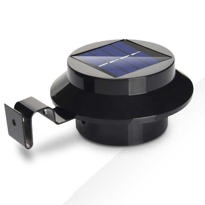 Lampe solaire jardin Ronde (Noire/Blanc)