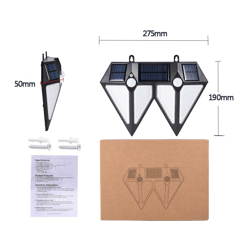 Applique murale solaire Double 80 LED