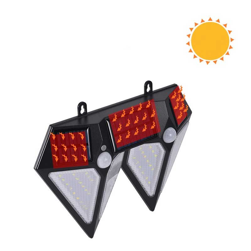 Applique murale solaire Double 80 LED