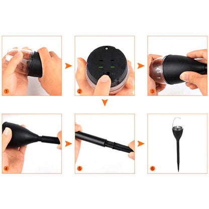 Piquet solaire jardin Bougie de Pelouse