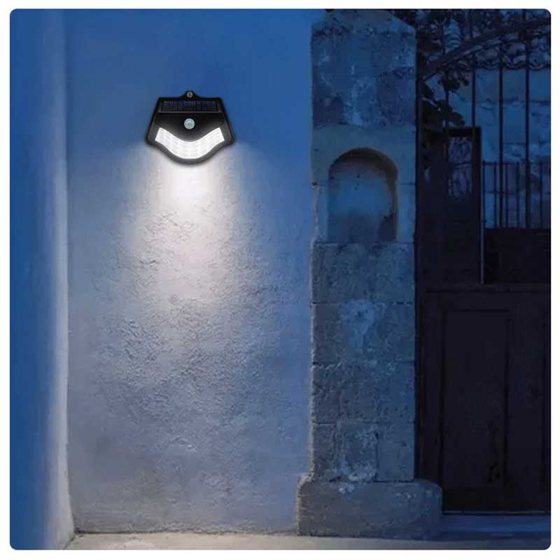 Applique murale solaire 32 LED noire