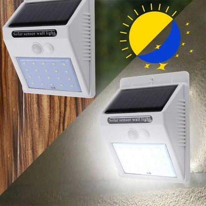 Applique murale solaire 40 LED Blanche