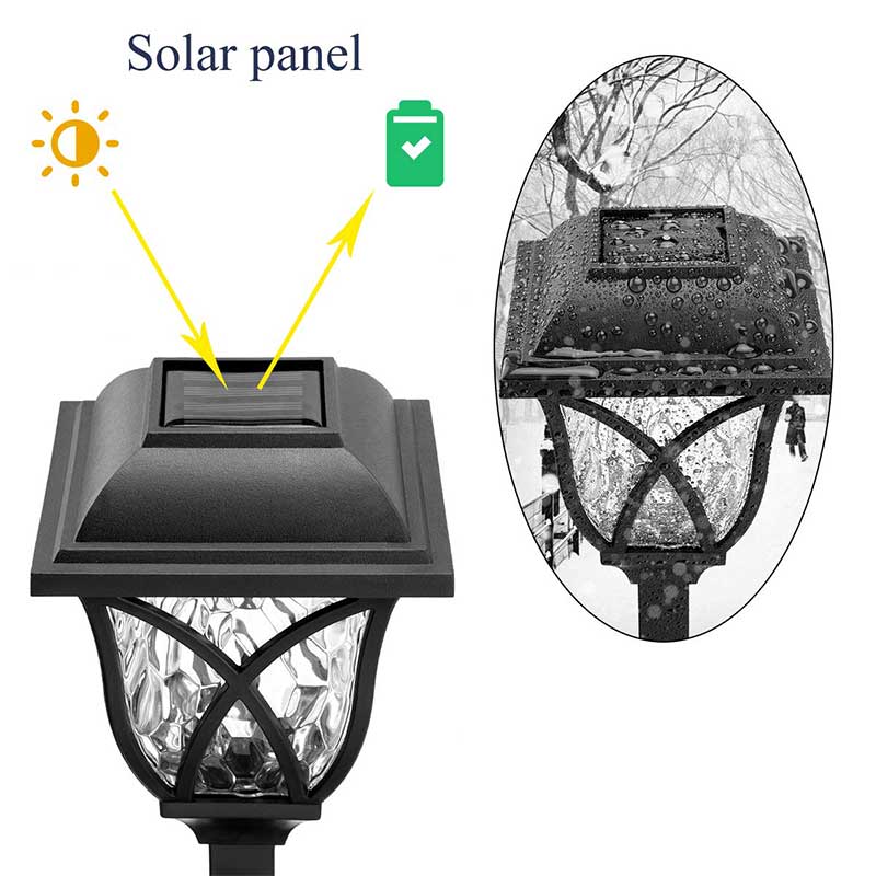 Piquet solaire jardin Balise de Cristal (6 Pcs)