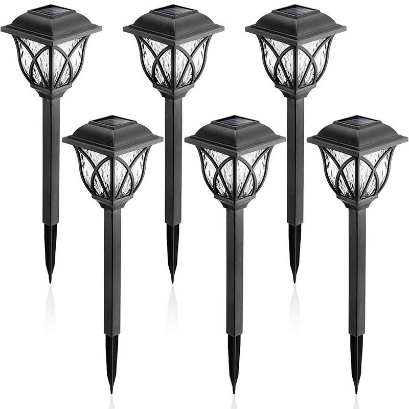 Piquet solaire jardin Balise de Cristal (6 Pcs)
