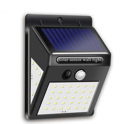 Applique murale solaire 144 LED Noire