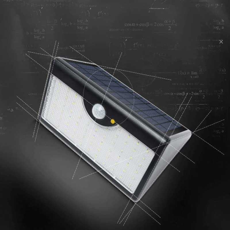 Applique murale solaire 60 LED (Télécommande)