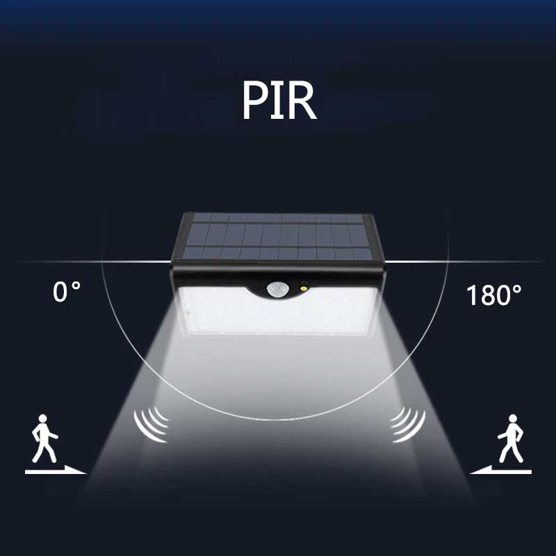 Applique murale solaire 60 LED (Télécommande)