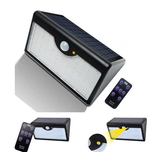Applique murale solaire 60 LED (Télécommande)