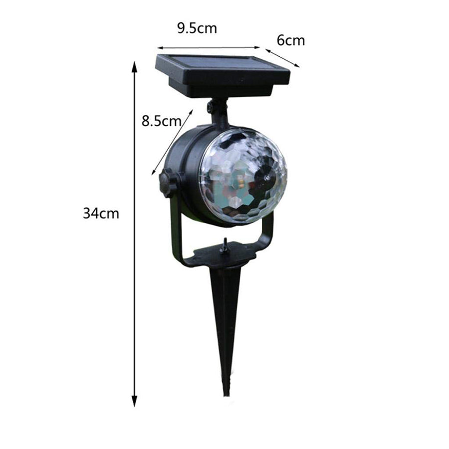 Piquet solaire jardin Boule disco lumineuse