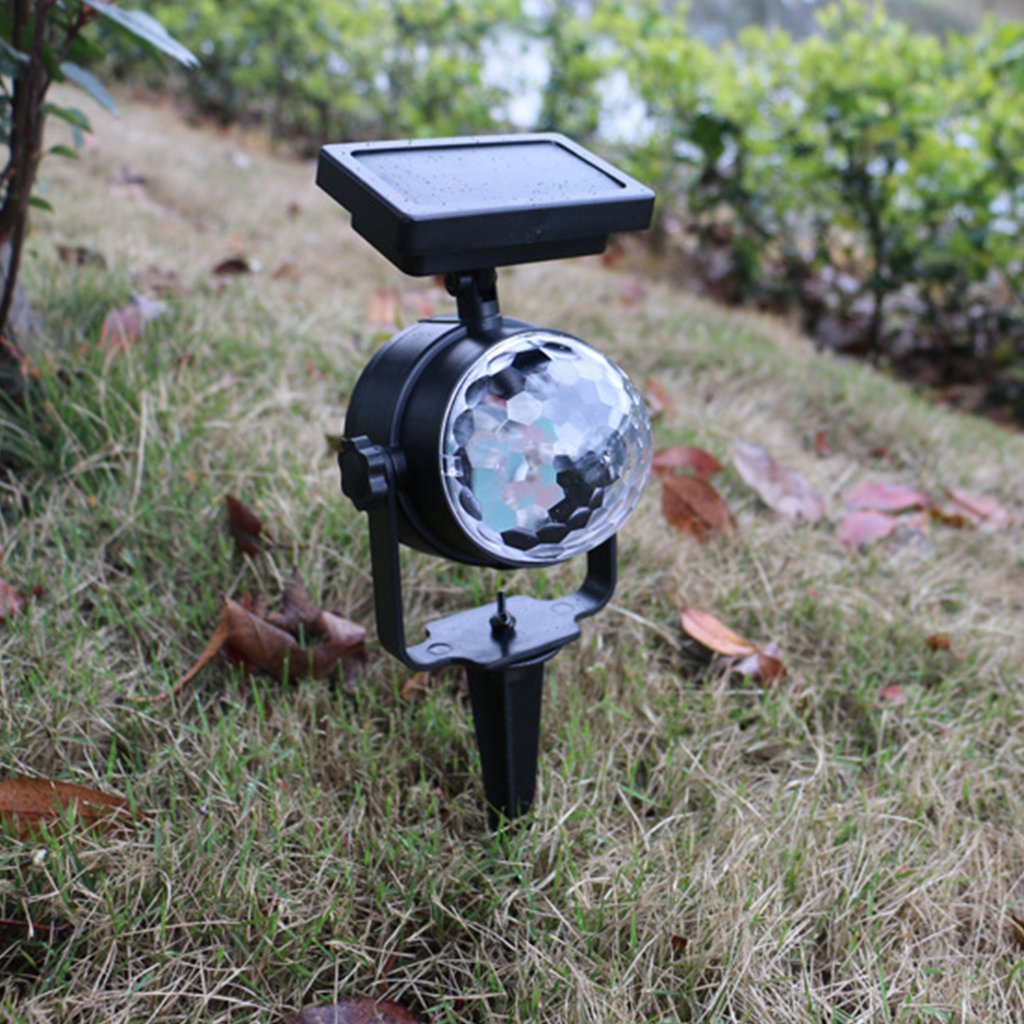 Piquet solaire jardin Boule disco lumineuse