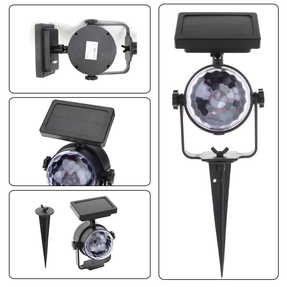 Piquet solaire jardin Boule disco lumineuse