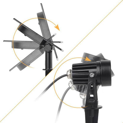 Lampe solaire jardin 4 Projecteur LED Jaune