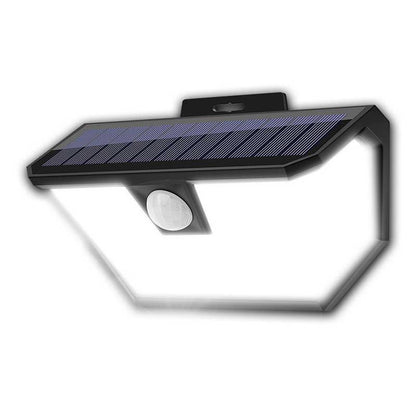 Applique murale solaire 28 LED noire (PIR)