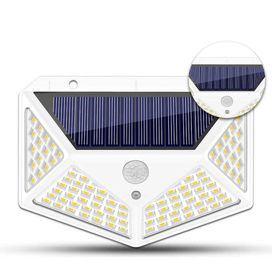 Applique murale solaire Blanche 100 LED