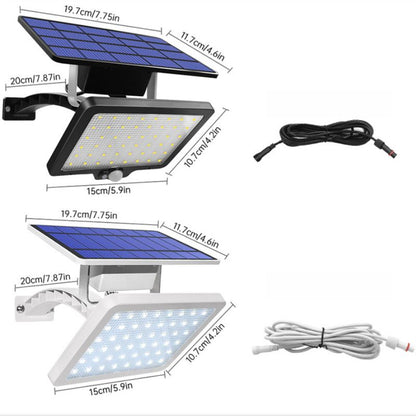 Lampe solaire jardin avec panneau déporté 48 LED