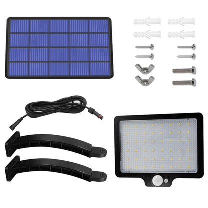 Lampe solaire jardin avec panneau déporté 48 LED