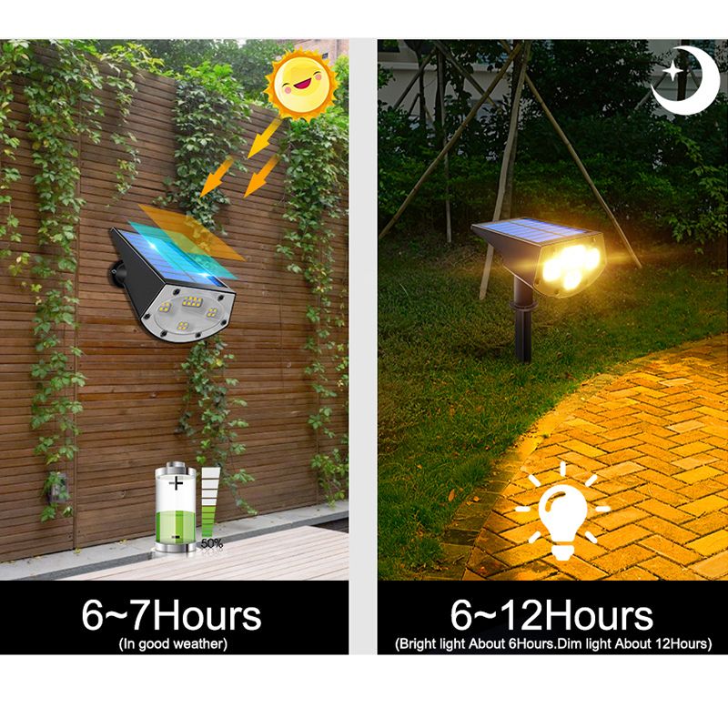 Lampe solaire jardin à piquer (1/2/4 PCS)