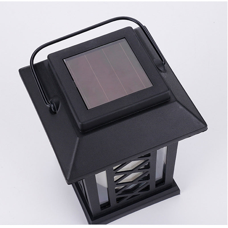 Lanterne Solaire Design noire en X
