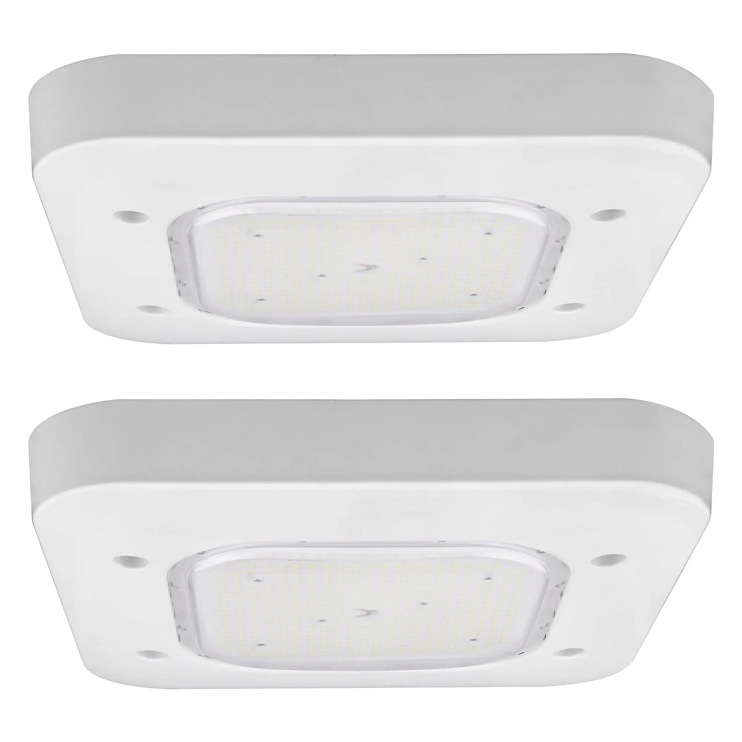 150W LED Canopy Light-5700K-Square-19500 Lumen-Gas Station Lighting-5 Years Warranty