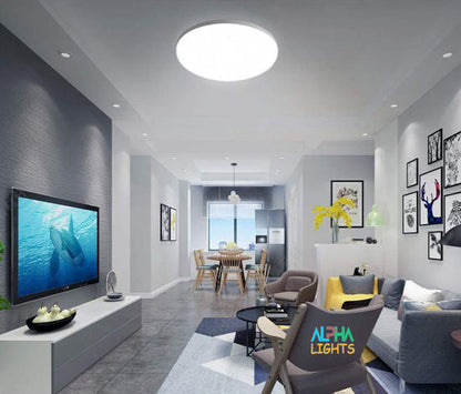 24W LED Bathroom Ceiling Light - IP65 Waterproof Flush Mount. 6000K Cool White