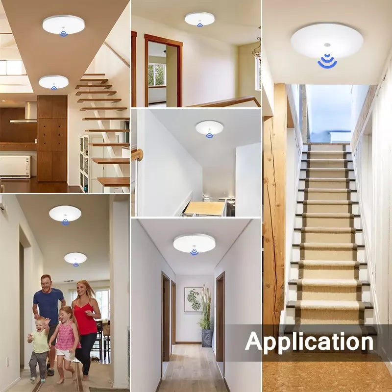 Round 48W LED Ceiling Light Panel with PIR Motion Sensor – Ultra Slim. Waterproof. Modern Design