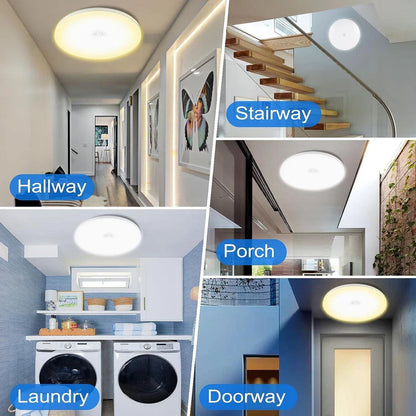 Round 48W LED Ceiling Light Panel with PIR Motion Sensor – Ultra Slim. Waterproof. Modern Design