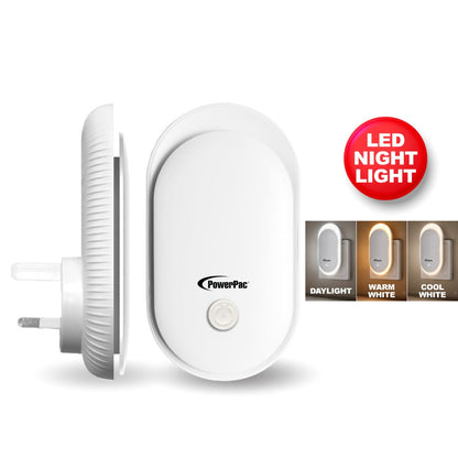 PowerPac LED Night Light. bathroom & living room Energy saving lighting lamp (MC16)