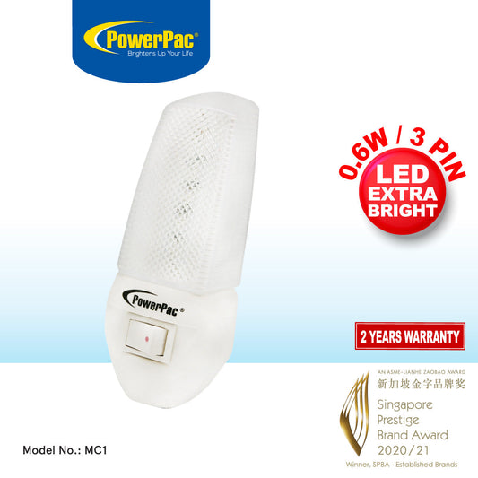PowerPac LED Night Light with Daylight Effect (MC1)