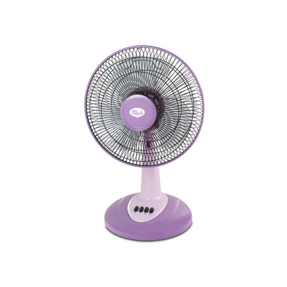 My Choice 12 Desk Fan – High Velocity. Adjustable Tilt. Oscillation. Quiet. Durable. Overheat Protection. 3-Speed. pink & purple. MC303