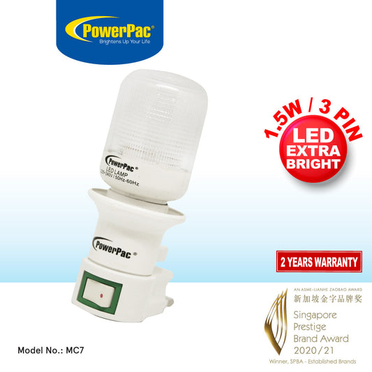 PowerPac LED Night Light with Daylight Effect (MC7)