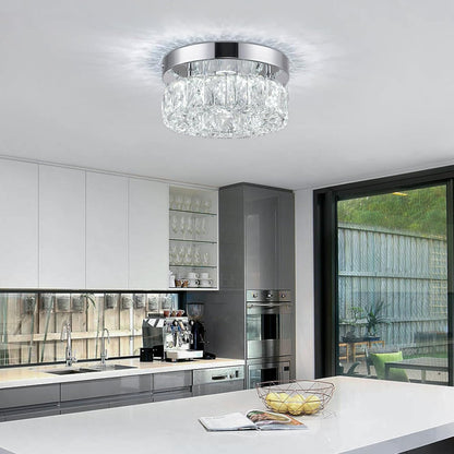 20 cm Modern Crystal Chandelier Ceiling Light Fixture for Hallway Foyer