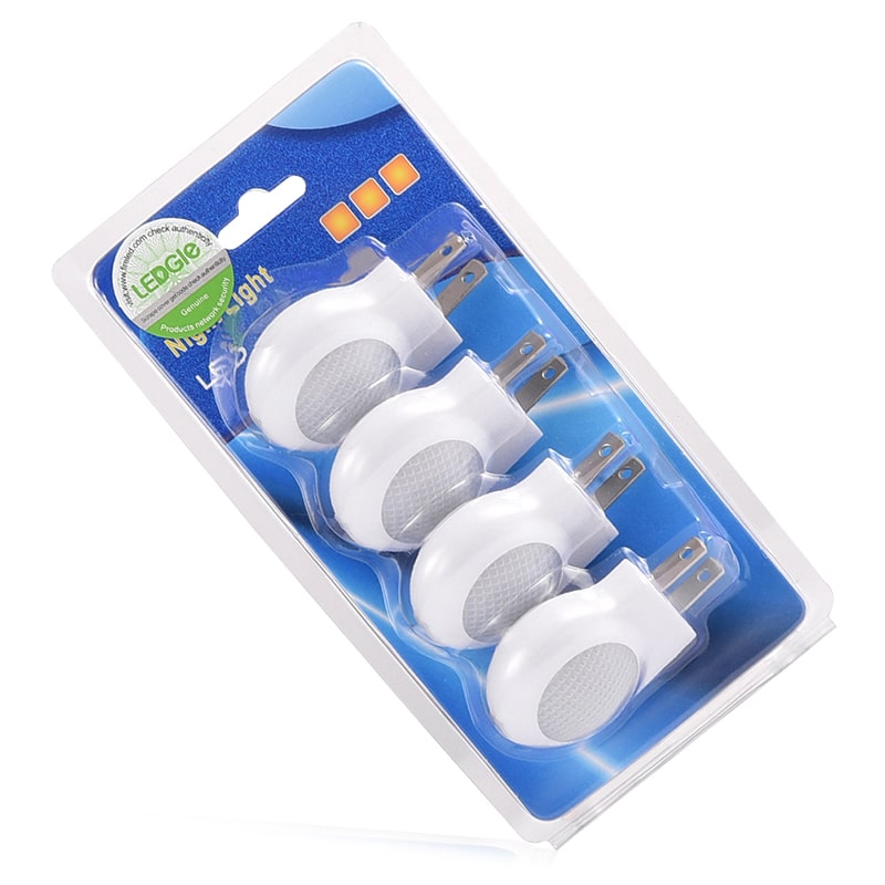 4 Pack Mini Kids Cute Motion Sensor LED Plug In Night Lights