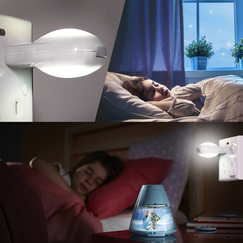 4 Pack Mini Kids Cute Motion Sensor LED Plug In Night Lights