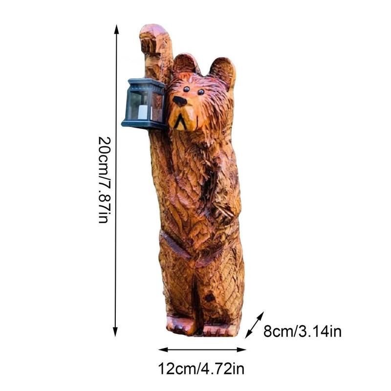 Animaux solaire Ours lumineux pour jardin