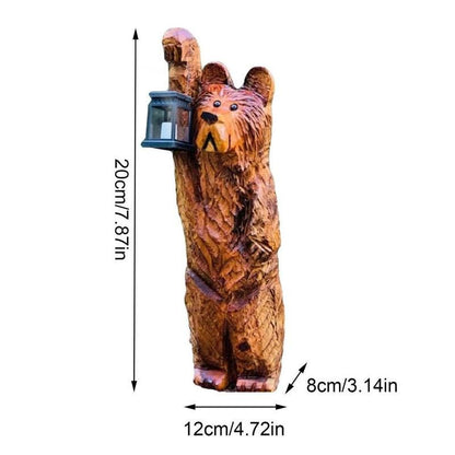 Animaux solaire Ours lumineux pour jardin