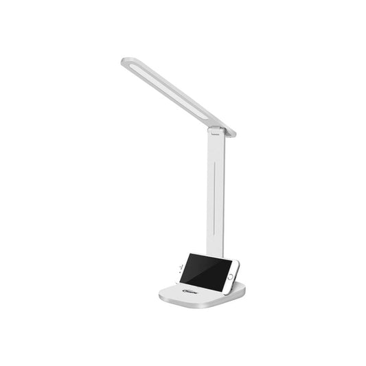 PowerPac USB LED Desk Lamp. children learning Table Lamp (PP1302) White