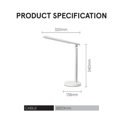 PowerPac USB LED Desk Lamp. Children Learning Table Lamp (PP1306)